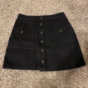 Forever 21 Black Denim Skirt S
